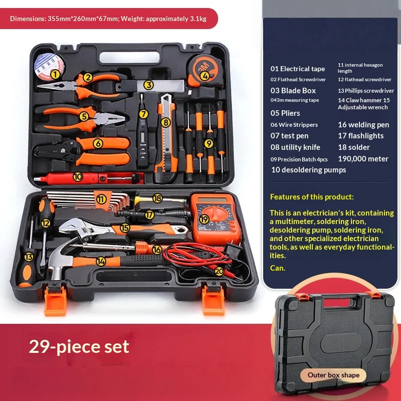 Household Hardware Tool Set Combination Manual Repair Electrician Tools Sheik Mainland Socket Set 육각렌치세트 신기한 공구 Herramientas 공구