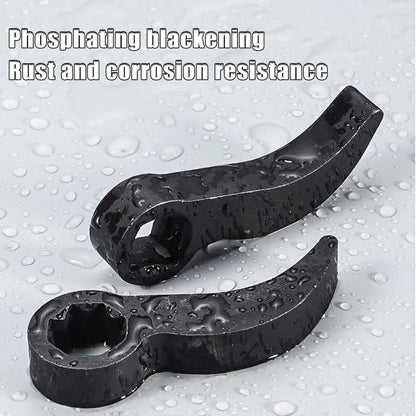 Angle Type Half Axle Disassembly Tool,Drive Pry Bar Adapter Used for Open-end Wrenches,Disassembling Axles Repair Tool