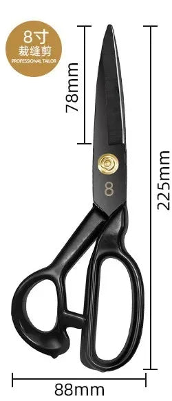 Professional Tailor Scissors for Cutting Fabric Heavy Duty Scissors for Leather Cutting Industrial Sharp Sewing Shears for Home
