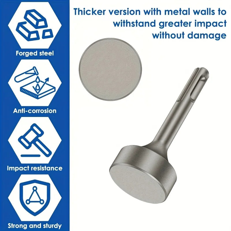 Steel Sds Plus Electric Hammer Drill Driver, Round Handle Chisel Socket, Durable Structure, Compatible with Hammers, Basic Work