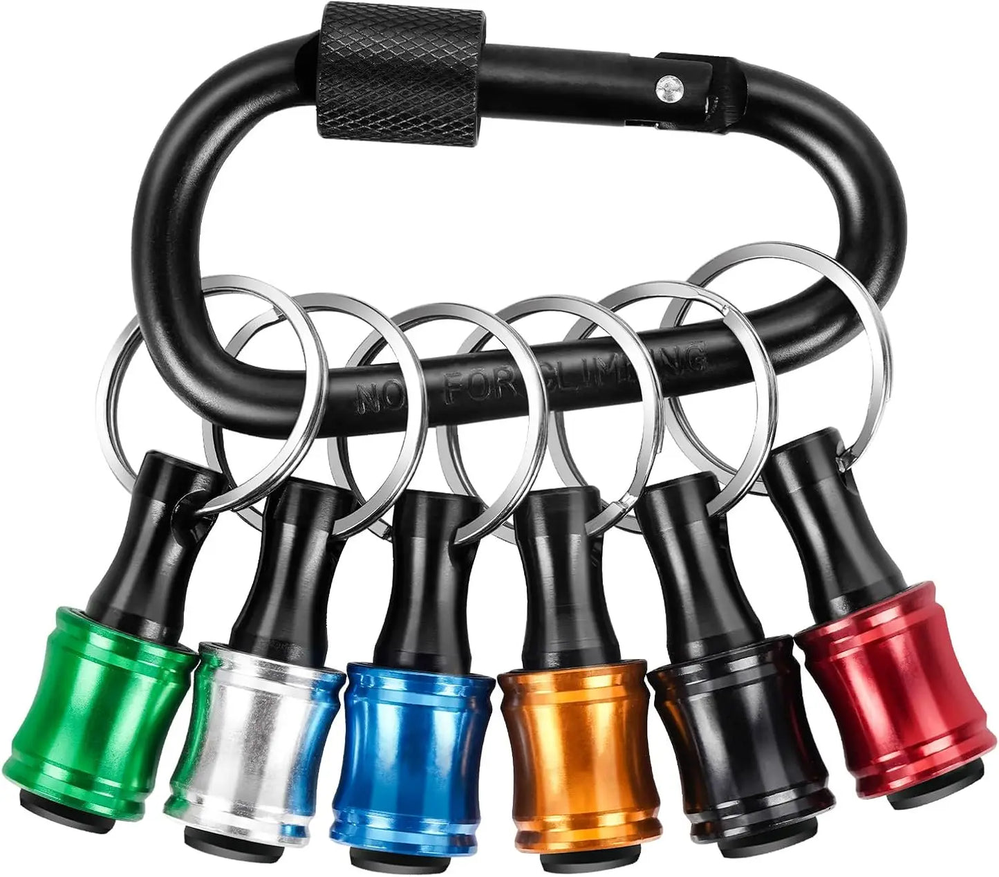 12PCS Bit Holders 1/4 Socket,Screwdriver Bit Holder for Impact Driver Drill Bit Keychain Extension Bar Quick Release Easy Change