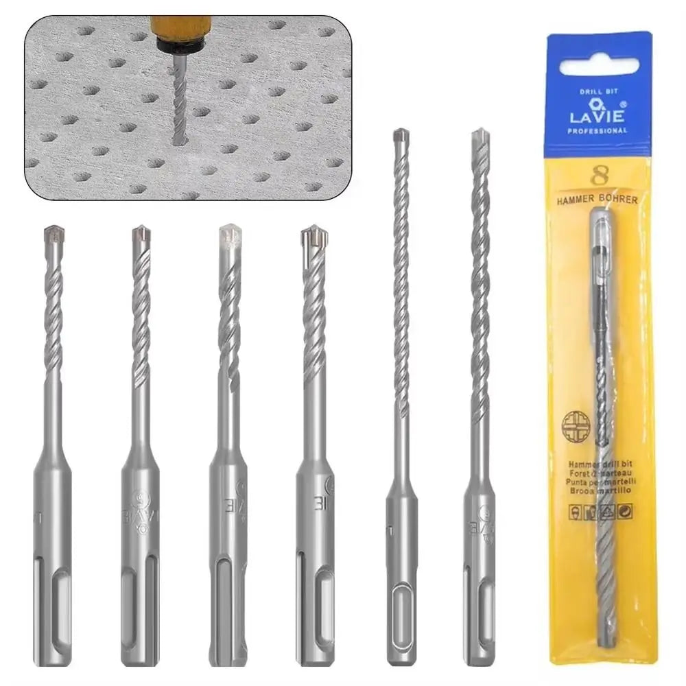 1Pcs 5/6/7/8/10/12mm Concrete SDS Plus Drill Bit 110mm 160mm 4 Cutters Electric Hammer Drill Bit Cross Tips Round Shank