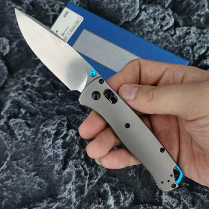 BM 535 TC4 Bugout AXIS Folding Knife D2 Blade TC4 Titanium Alloy Handle Outdoor Hunting Camping Knives Safety Pocket EDC Tools