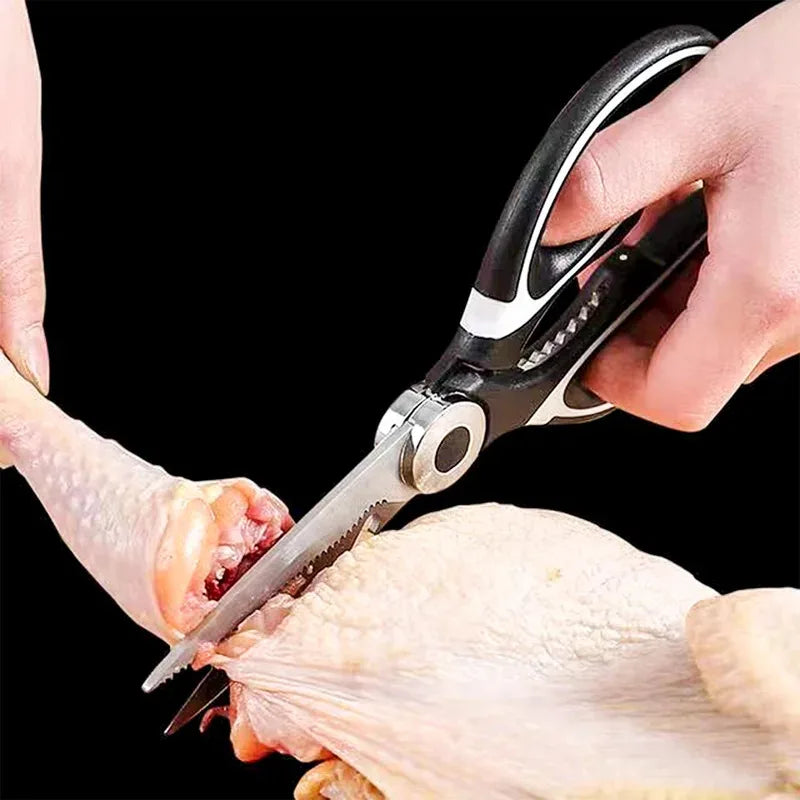 Multifunction Stainless Steel Kitchen Tools Strong Home Vegetable Chopping Chicken Bone Fish Food Scissors Multi-Purpose Tool