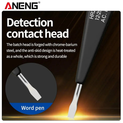 ANENG VD500 Digital Voltage Tester Pen 12-250V AC/DC Breakpoint Detection  Non-contact Induction Portable Circuit Testing Tool