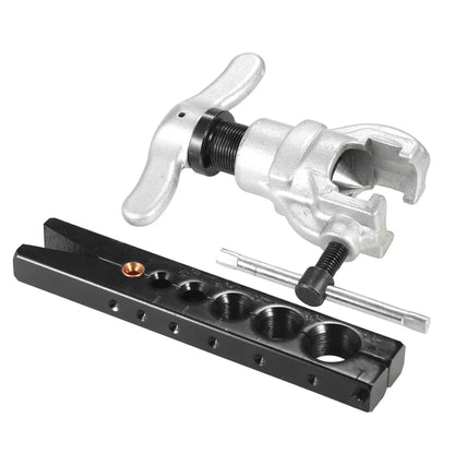 Eccentric Flaring Tool Set for Refrigeration Water Gas Brake Line Applications Tubing 6 Dies Sizes 1/4 - 3/4inch