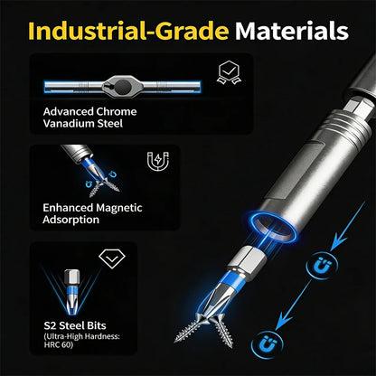 24 in 1 Magnetic Screwdriver Set Magnetic Compact and Portable Ratchet Screwdriver with Reversible High Torque Drive Handle