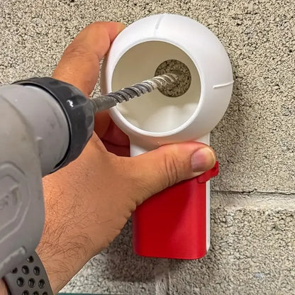 Rotary Nozzle Drill Dust Collector - Rotating Tilt Design Keeps Dust Contained, Efficient & Easy Clean, for DIY/Construction