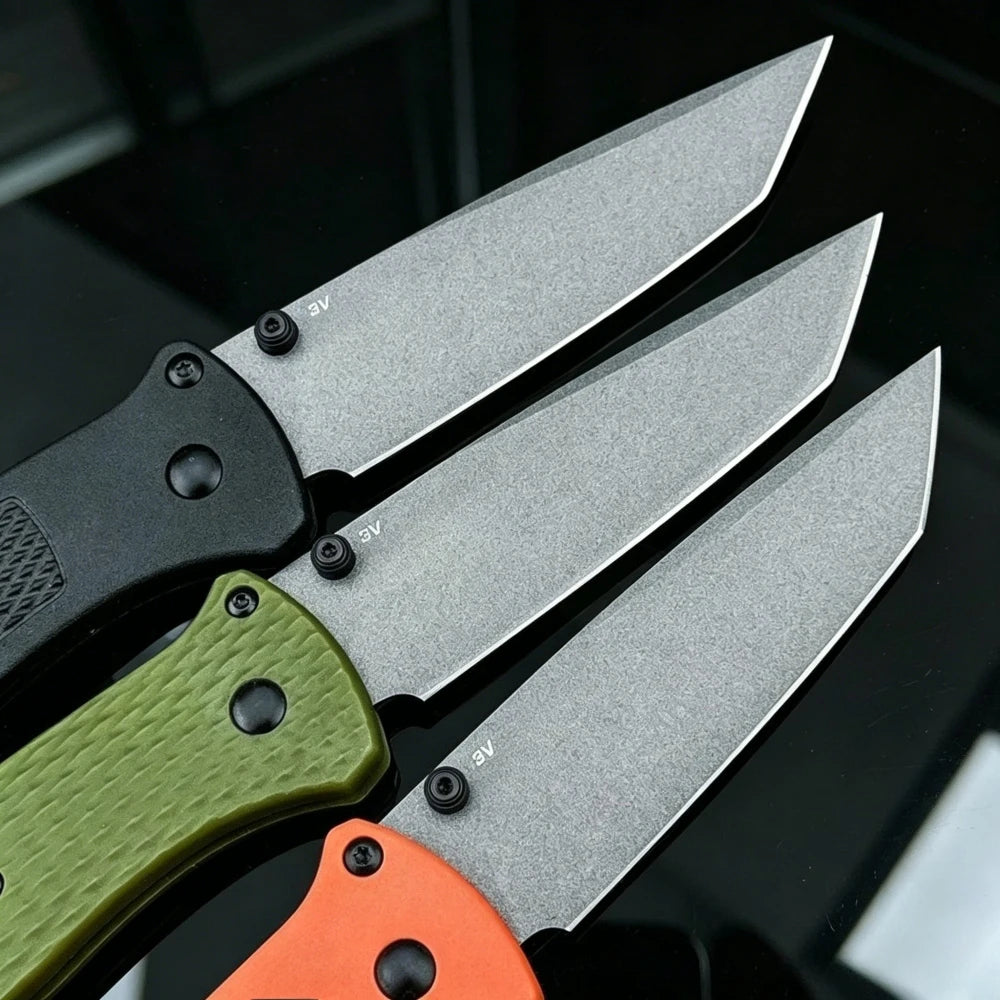 BM 537 EDC Outdoor Lightweight Folding Knife High Hardness Camping Fishing Knife Wilderness Adventure Climbing Portable Tools Backpacking Trekking Perfect Gear Nylon Fiber Handle Gift