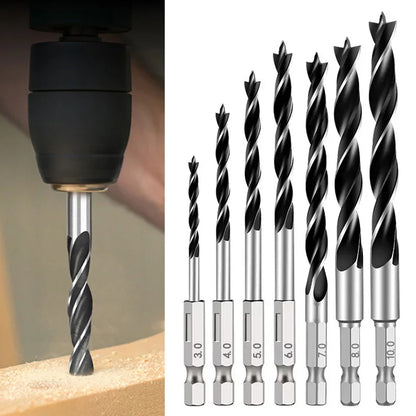 3/5/7PCS 3-10mm Wood Drill Bit Set High Carbon Steel