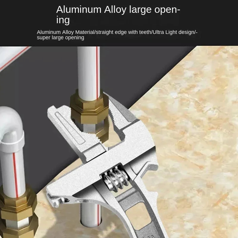 Adjustable Universal Wrench Tools Open-end Spanners Alloy Large Repair Hardware Tool for Home Improvement
