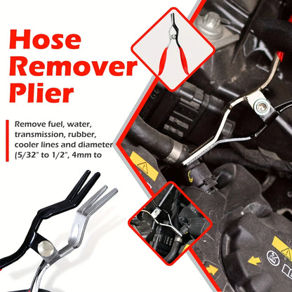 Professional Hose Clamp Pliers- Fuel Line Disconnection and Removal Tool Kit for Auto Repair