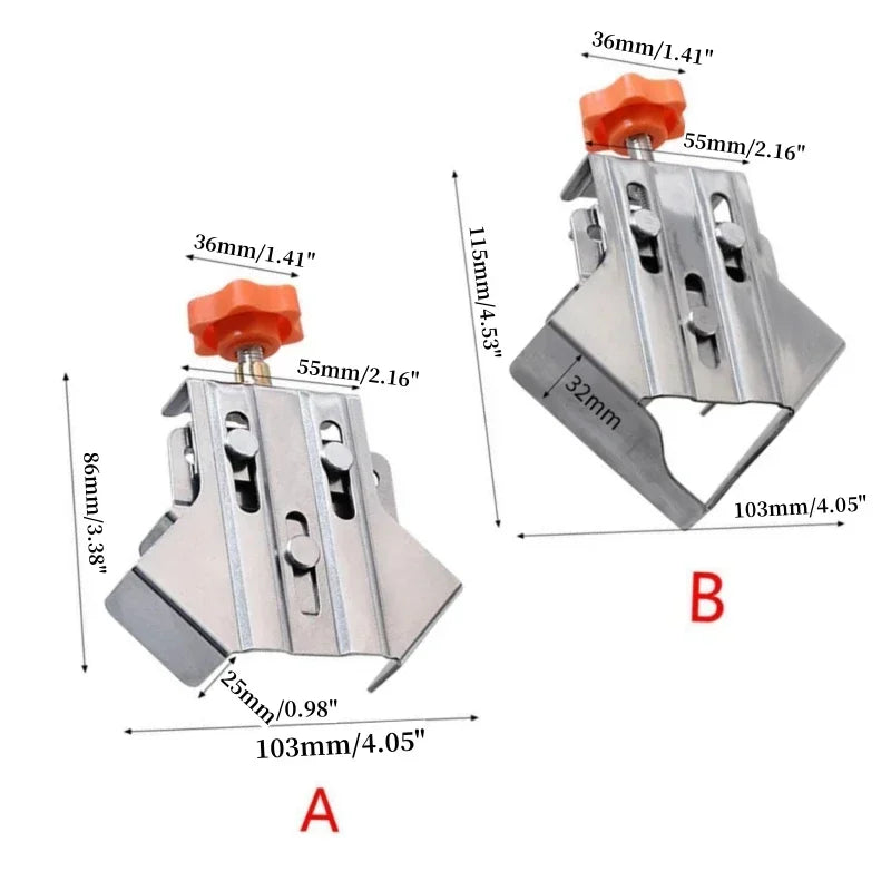 Corner Clamp Steel 90 Degree, Right Angle Clamp Carpenter Quick Splicing Clamp With Adjustable Swing Jaw for DIY Framing Welding