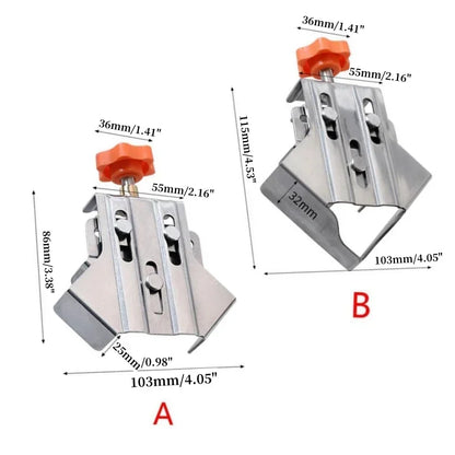 Corner Clamp Steel 90 Degree, Right Angle Clamp Carpenter Quick Splicing Clamp With Adjustable Swing Jaw for DIY Framing Welding