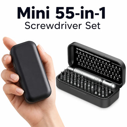 55PCS Mini Precision Screwdriver Set Magnetic Repair Tool Kit Torx Hex Phillips Bits for Phone Watch Laptop Electronics DIY Gift