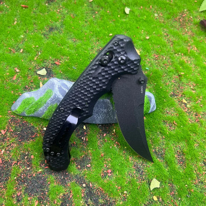 1PC,BM 865 High Hardness Outdoor Utility Folding Knife Ergonomics G10 Handle Jungle Climbing Picnic Lightweight Tools Camping Fishing Knives Portable Hiking Cutter Daily Cutting Tools Fruit Knife