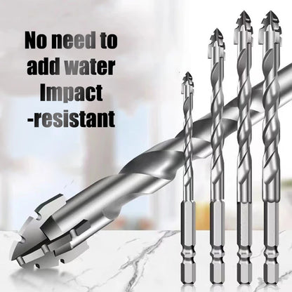 7pcs/sets Tungsten Steel Serrated Drilling Bit Set For Ceramic Plastic Tile Ceramic Glass Concrete