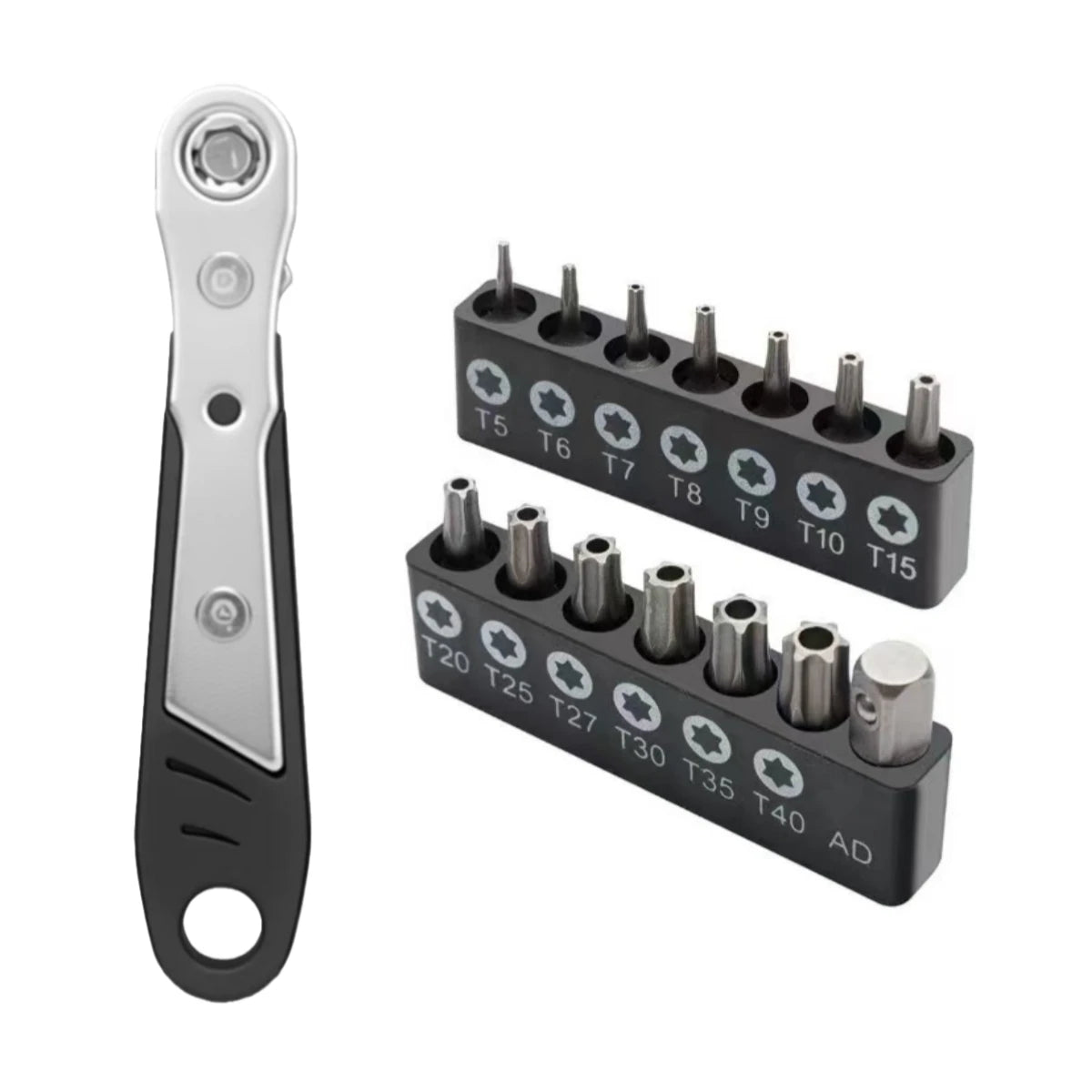 Torx Screwdriver Bit Set Tamper Proof Security Drill Bits 25mm Long Flat Head 1/4” Hex Screw Driver Hand Tools T5-T40