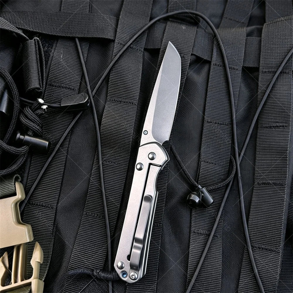 Chris Reeves Folding Knife, Outdoor Multifunctional Knife, Folding Knife Made of High Hardness Stainless Steel Knives Tool