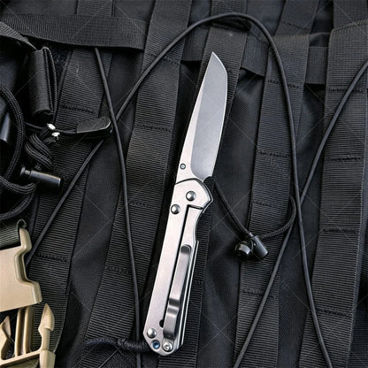 Chris Reeves Folding Knife, Outdoor Multifunctional Knife, Folding Knife Made of High Hardness Stainless Steel Knives Tool