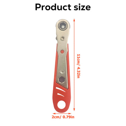 Mini 36-Tooth Two-Way Ratchet Screwdriver, Portable Dual-Direction Bit Wrench for Narrow Spaces, Household Auto Repair Tool