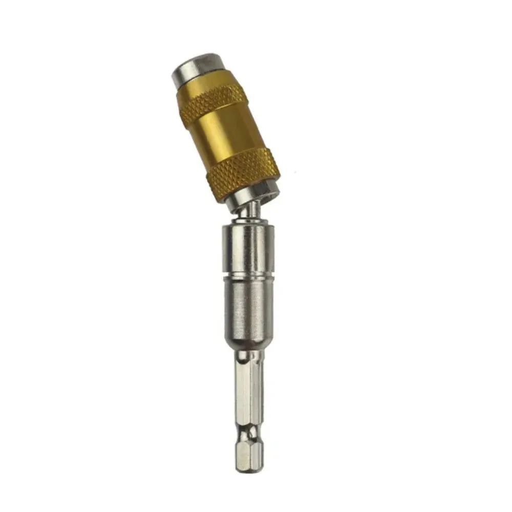 20° Adjustable Angle Magnetic Bit Extension Rod , 1/4" Hex Quick Release Magnetic Screwdriver Bit Holder for Electric Drill
