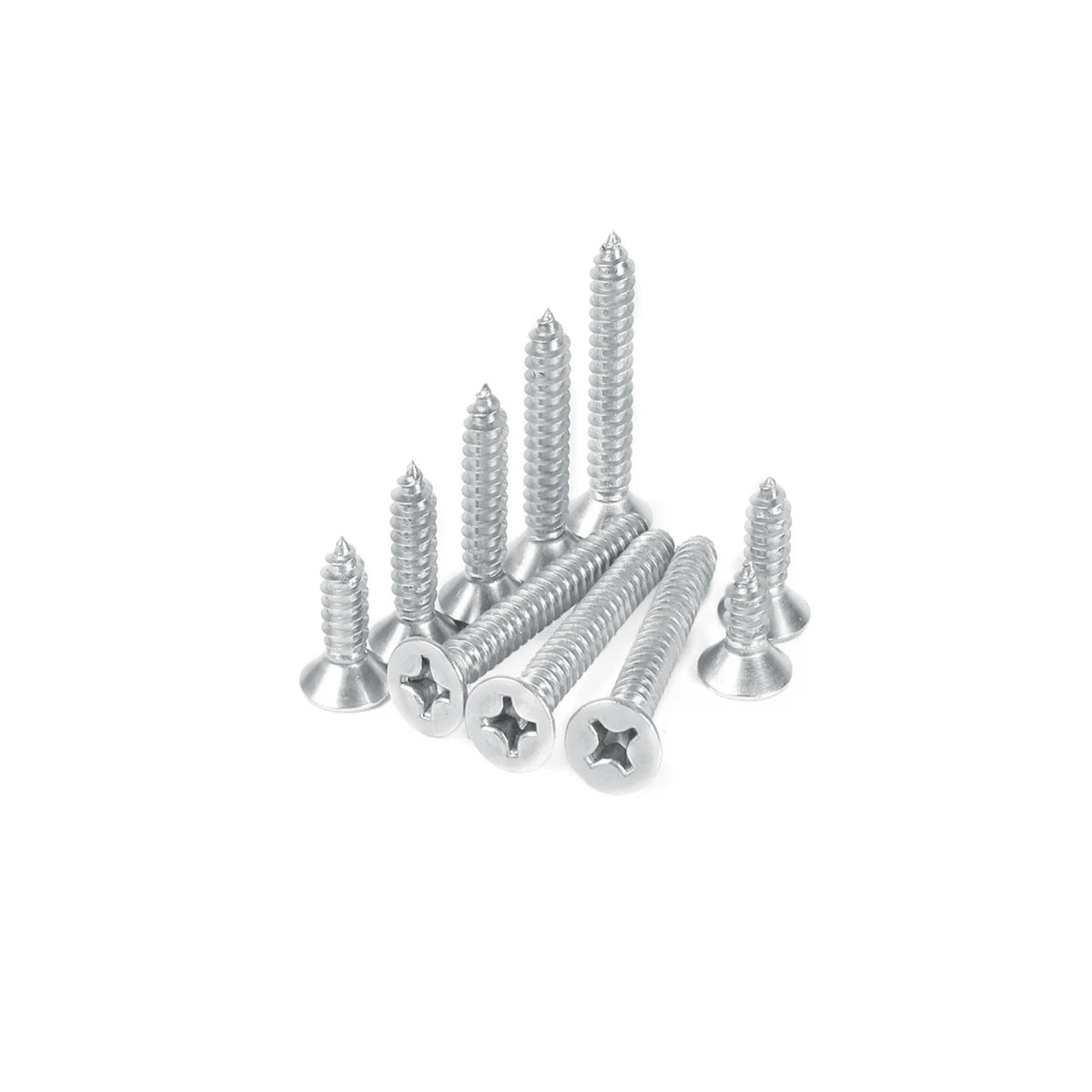 400pcs Flat Head Wood screws Assortment kit Phillips Tips screw set M2x4mm-20mm Self-tapping Screws Wood Screw