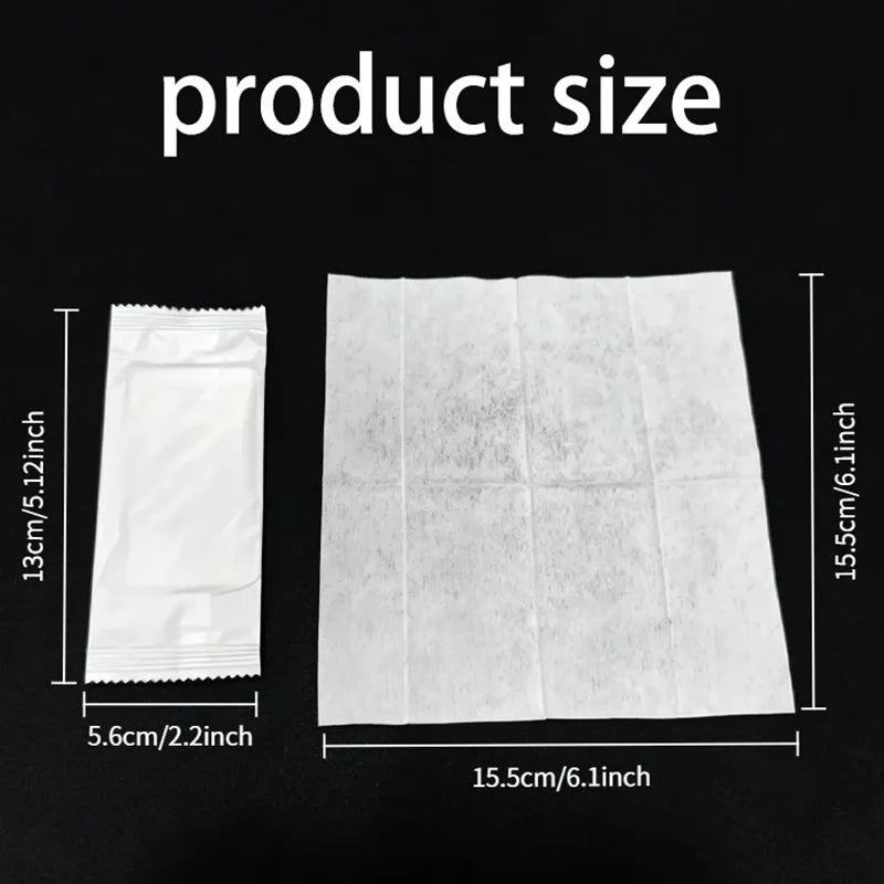 20/50/100PCS Disposable Wet Wipes Travel Camping Fitness Disposable Individually Packaged Wet Wipe Portable Detailing Clean Tool