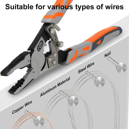 Wire Pliers  Industrial Grade Preferred Pliers, Durable Chromium Vanadium Steel, Suitable for Wire Cutting, Screwdriver, Etc