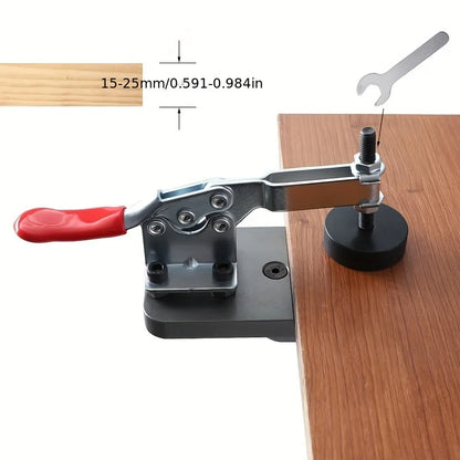 35mm Hinge Boring Jig Kit - Concealed Hinge Drilling Guide Jig - Aluminum Alloy Hinge Hole Opener Template Puncher Locator