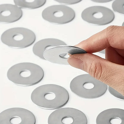 50PCS M6 Flat Washers 304 Stainless Steel Heavy Duty Metal Gaskets Corrosion Resistant for Indoor Outdoor Fastening 6x20mm