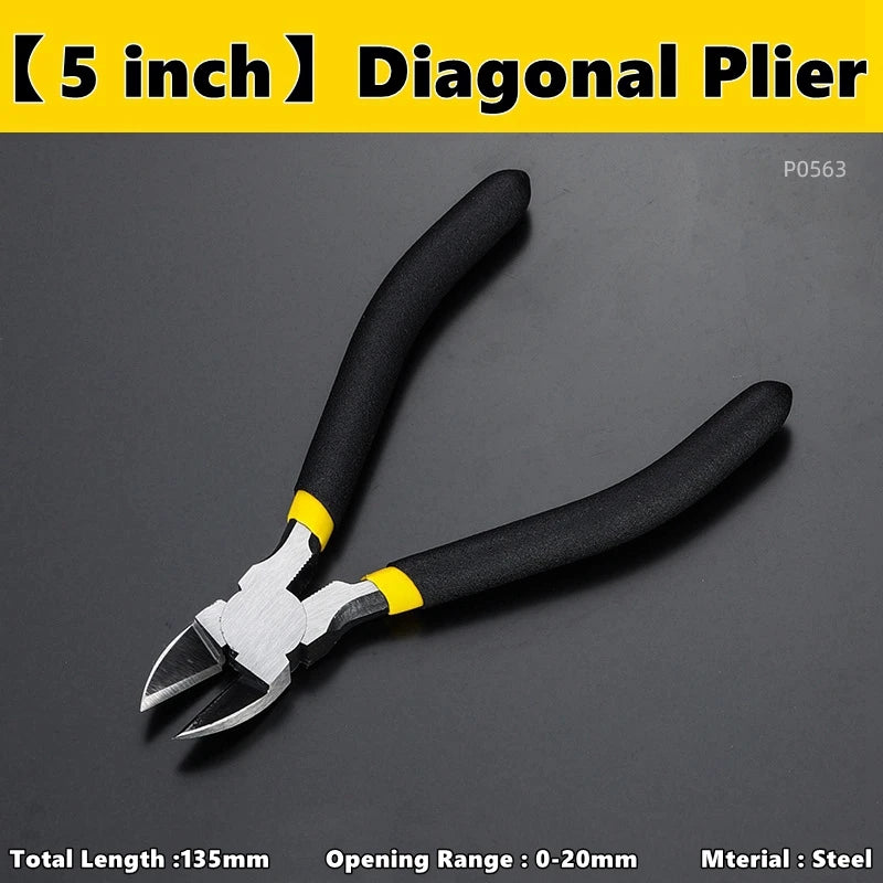 4inch 5inch 6inch Diagonal Pliers Universal Wire Cutter Mini Multifunctional Electric Hardware Hand Tool Electrician Wire Cutter