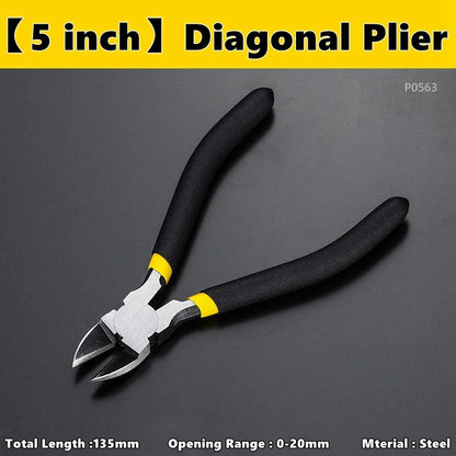 4inch 5inch 6inch Diagonal Pliers Universal Wire Cutter Mini Multifunctional Electric Hardware Hand Tool Electrician Wire Cutter