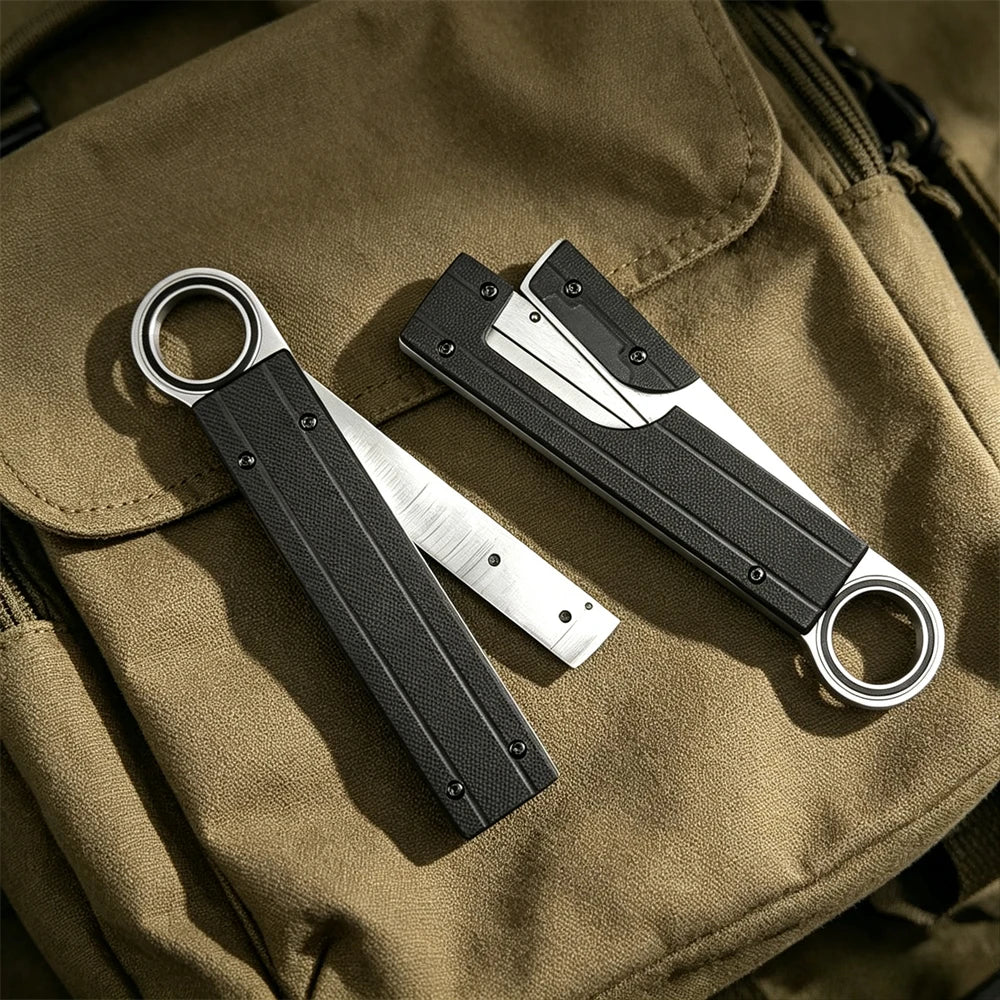 High Hardness Folding EDC Knife Lightweight Aluminum Handle All-Purpose Outdoor Tool for Camping Hunting Fishing Everyday Carry