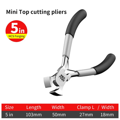 Mini Pliers Diagonal Pliers Round Bent Needle Nose Cutter Handcraft Beading Insulated Plier for DIY Small Jewelry Pliers Tools