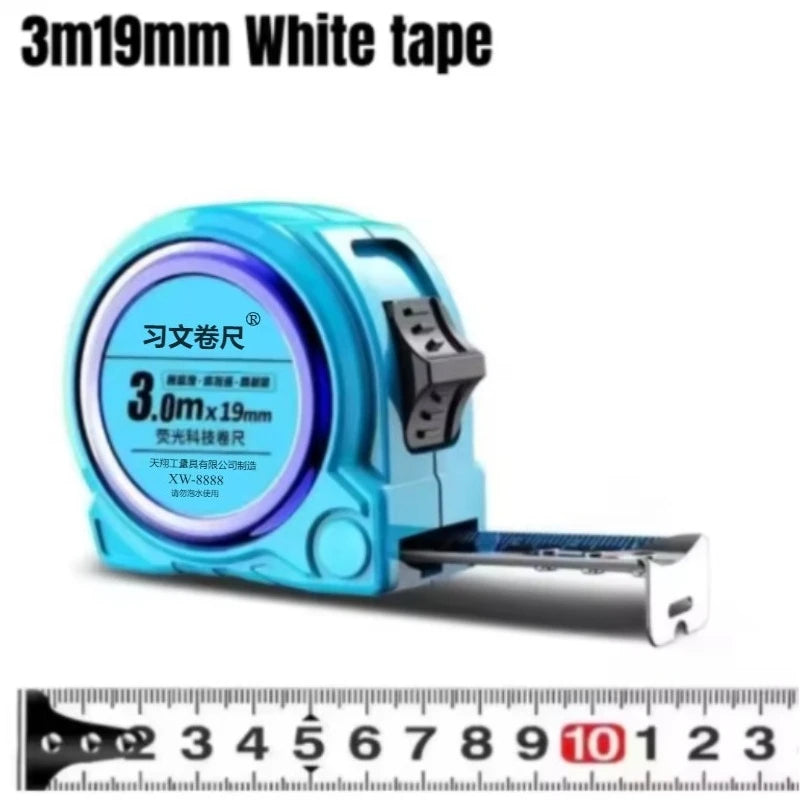 3M/5/10M New high-precision tape measure thickened and wear-resistant telescopic blue light eye protection measuring tool