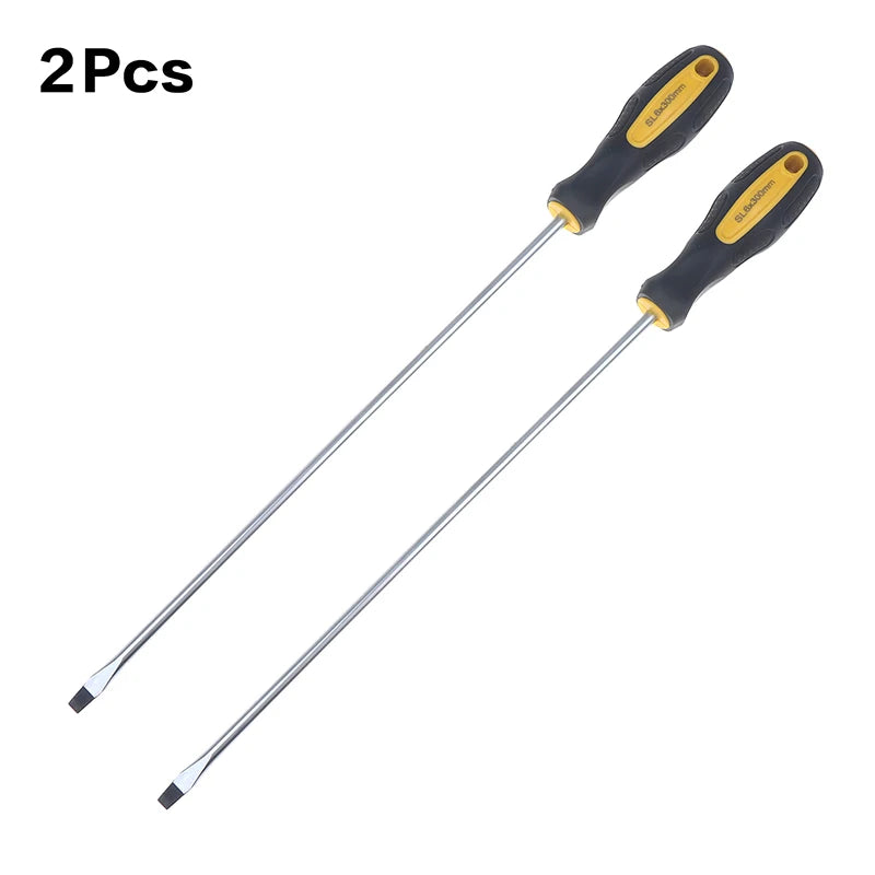Long Handle Screwdriver Slotted Cross Head Magnetic Screwdriver Bits Anti Slip Manual Tools Screw Driver Bolt DriverHot