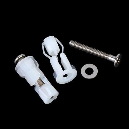 4Pcs Toilet Lid Fixing Screw Replacement Fitting Kit With Nut Cover For WC Pan Bathroom Hardware Toilet Cover Screws Accessories