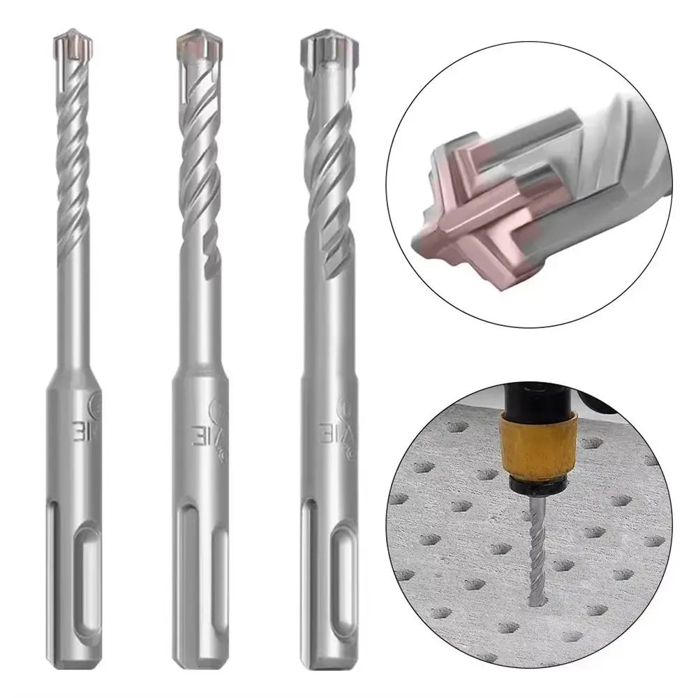 1Pcs 5/6/7/8/10/12mm Concrete SDS Plus Drill Bit 110mm 160mm Cross Tips Electric Hammer Drill Bit 4 Cutters Round Shank