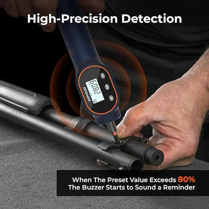 Digital Torque Screwdriver 7.08–70.8 In-lb / 0.8–8 Nm, 1/4' Adjustable Torque Screwdriver Set for Electronics, and Mounting
