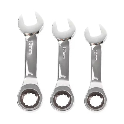 1 PCS Short Handle Quick Ratchet Wrench Opening Torx Dual-purpose Wrench Two-way Labor-saving Auto Repair Hardware Wrench Tool