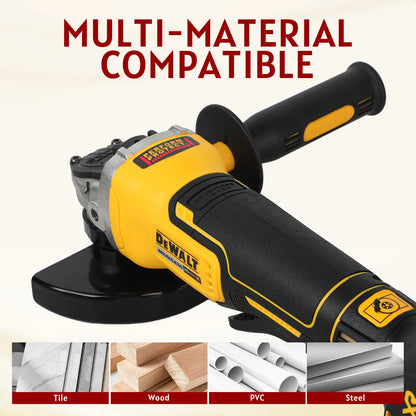 DEWALT DCG405 125mm Flat Head Angle Grinder 18V Brushless Bare Tool for Metal Cutting Wood Grinding