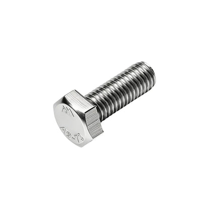 In Stock M8 GB30 Hex Bolts 304 Stainless Steel Full Thread Screw Nut Washer Set Metric Hardware for Furniture Auto Repair DIY