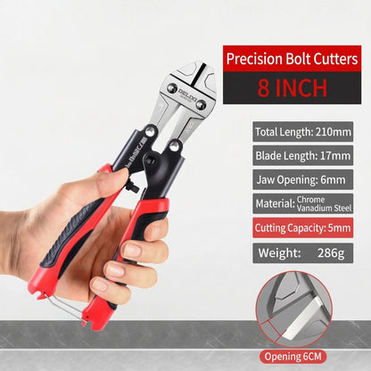 8 Inch Manual Bolt Cutters Multi-Function Wire Cutters for Electricians Steel Bar Iron Wire Cutting Pliers Hardware Tools