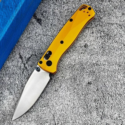 BM 533BK-2 Folding Knife & BM 533 Damascus Folding Knife with Pocket Clip Multi-functional Fishing Portable Outdoor EDC Knives
