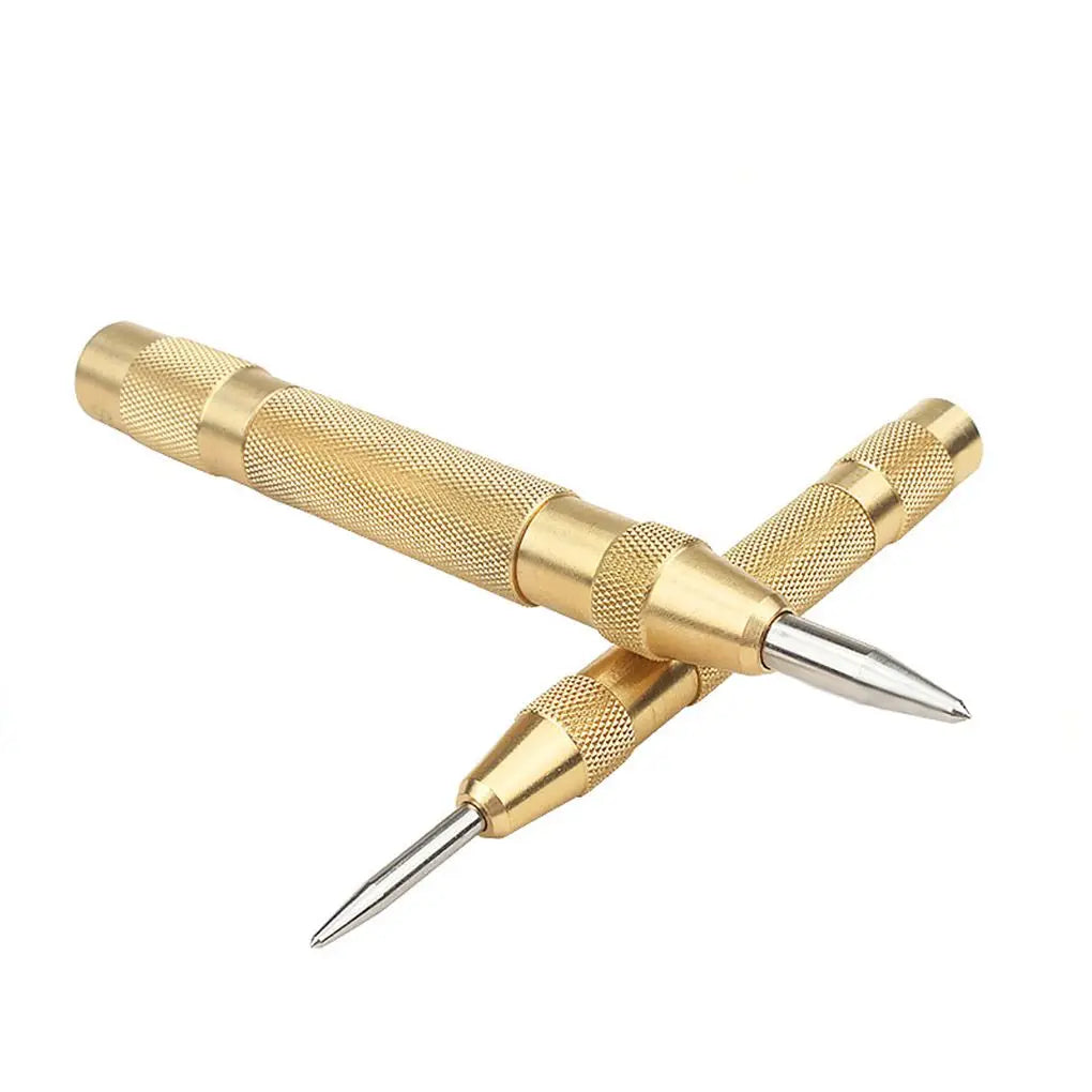 Automatic center punching woodworking marking tool, metal drill bit woodworking pressing teeth fixed-point punching marking tool