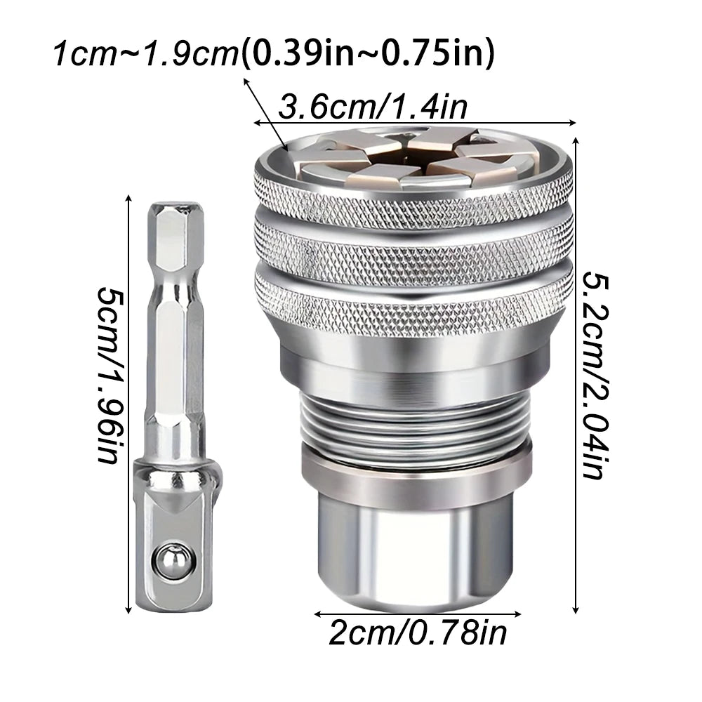 10~19mm,Universal Adjustable Magic Socket Wrench,with Rod,2pcs/set,Multifunctional Ratchet Sleeve Wrench,Repair Tools Accessory