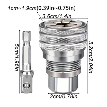 10~19mm,Universal Adjustable Magic Socket Wrench,with Rod,2pcs/set,Multifunctional Ratchet Sleeve Wrench,Repair Tools Accessory