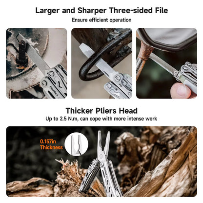 NexTool Keychain Mini Flagship F12 Folding Multi Tool 13 In 1 Screwdriver Pliers File Ruler Bottle Opener Scissors EDC Hand Tool