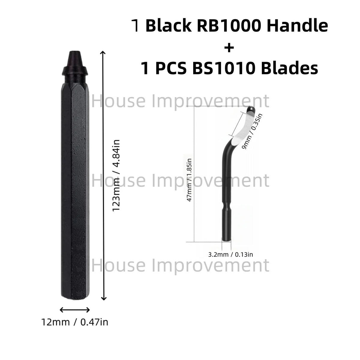 Deburring Tool Set with 11pcs High Speed Steel Swivel Blades Burr Removal Tool for Metal Resin PVC Pipes Copper Plastic Aluminum